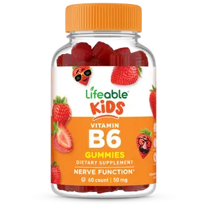 Lifeable Kids Vitamin B6 Gummies, 50mg, 60 count