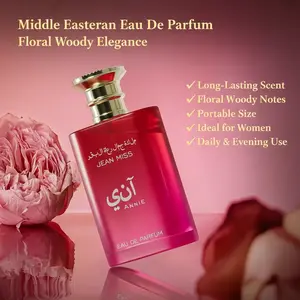 100ml Middle Eastern Style Eau de Parfum - Long-Lasting Floral Woody Fragrance for Women, Portable Perfume for Daily & Evening U