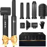 7-in-1 Ionic Diffuser Hair Dryer Brush Set, High Power All-in-1 Hair Station Set with Adjustable Speed, Concentrator, Air Curler, Fast Drying, Volumizing, Curling, Straightening, Smoothing, 100-120V, Gift-Ready Home & Party Supply