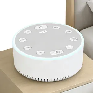 Portable Sleep Sound Machine with Soothing White Noise & 30 Nature Sounds, Adjustable Ambient Light, Timer Settings, Sleep Therapy for Home, Office, Nursery, Travel