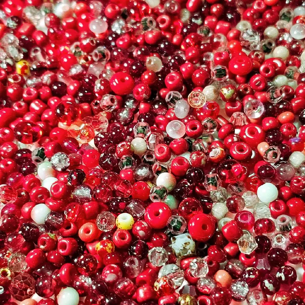 Premium Glass Seed Bead Mixes - 50g or 100g High-Quality Color-Coordinated Kit for Jewelry Making & DIY Projects, Beading, Crafting, Resealable Pouch, Versatile Sizes and Shapes