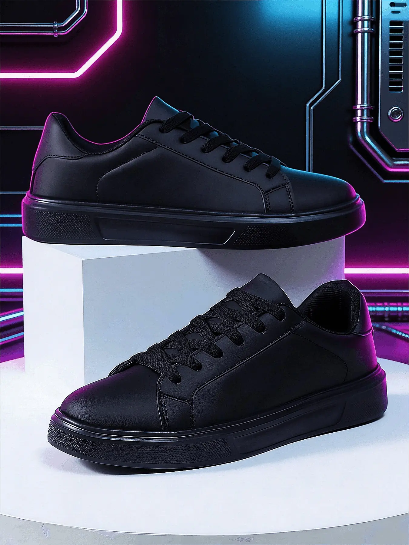 Men's Waterproof Thick Work Shoes, Walking Shoes, Versatile Walking Shoes, Outdoor Sports Shoes, Thick Sole Shoes, Non Slip Shoes, Anti-Slip Design, Warm Lining, Winter Casual Shoes
