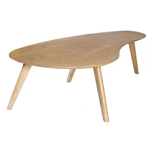 Kidney Shaped Coffee Table (White Oak)