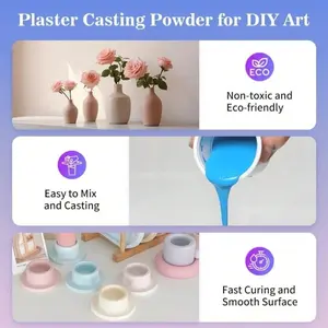 Professional Gypsum Powder Multi-Specification, Bubble-Free Casting Ideal for Jewelry & Mold Making, High-Quality Material