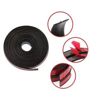 T Shape Car Rubber Seal Strip 19mm 5M, Automotive Weather Stripping Trim for Windshield Sunroof Window, Waterproof Noise Insulation Adhesive Rubber Edge Trim for Auto Roof Door, Universal Car Seal Strip for Leak Proof Dustproof Wind Noise Reduction