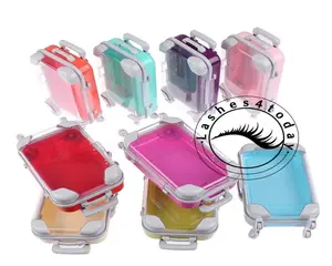 False Eyelashes suitcase Packaging Box Lash Boxes Custom Your Logo