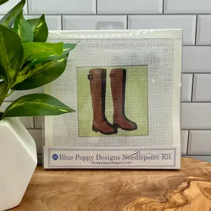 Horse Riding Boots Needlepoint Kit