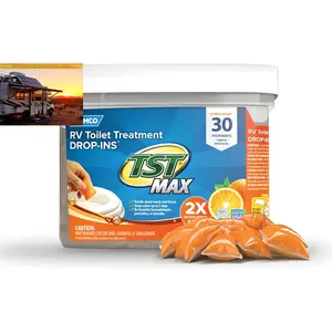 Camco TST MAX RV Toilet Treatment Drop-Ins – Odor Control & Waste Breakdown – RV Power Essentials