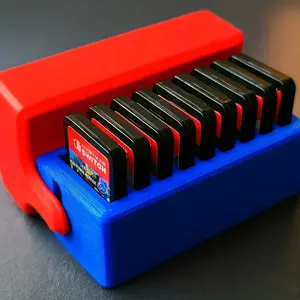 Large Capacity Card Storage Box for Nintendo Switch Games, Portable Desktop Organizer Holds Up to 10 Cards, Safe Non-Electric Design