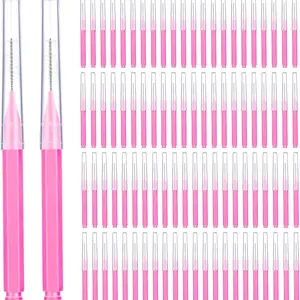 10-Piece Eyebrow Brushes with Lids, Makeup Tools for Eyelash and Brow Extensions, Mini Eyelash Comb Beauty Tool, Multi-Pack
