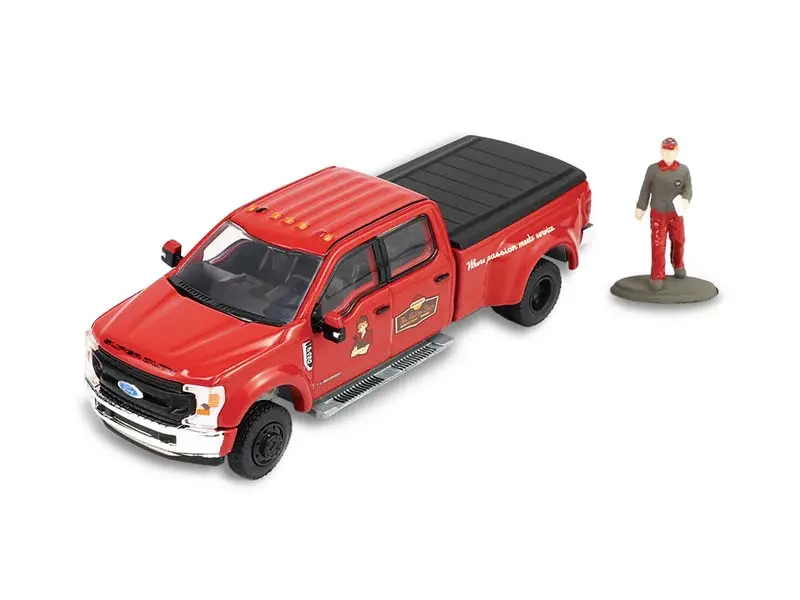 2022 F-450 Dually – Shop Truck w/ Mechanic Figure (The Hobby Shop Series 17) Diecast 1:64 Scale Model - Greenlight 97170F