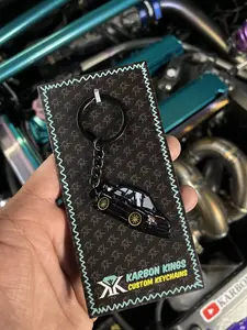 Karbon Kings Blobeye STI Metal Keychain