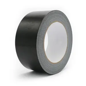 Heavy Duty Duct Tape 2 Inch X 33 Yards, 8.5 Mil Thickness, Multi Purpose Black Duct Tape, No Residue, Waterproof and Tear by Hand - for Repairs, Industrial, Professional Use