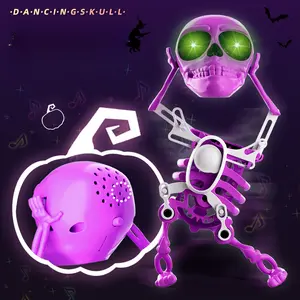 Wind-Up Dancing Skeleton Toy, 3D Printed Wiggle Swing Skull Figure, Funny Meme Clockwork Mini Decor Ornament, Viral Novelty Stress Relief Small Toy Gift