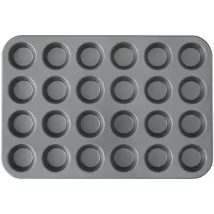 Wilton Bake It Simply Non-Stick 24-Cup Mini Muffin Pan Cupcake Tin 14.65" x 9.9" x 0.8"