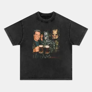 PREDATOR T-shirt, Unisex Vintage Crew Neck Regular Fit Cotton Fabric Casual Comfort Breathable Short Sleeve Funny T-shirts Fashion Men&Women's Top for Streetwear 102103