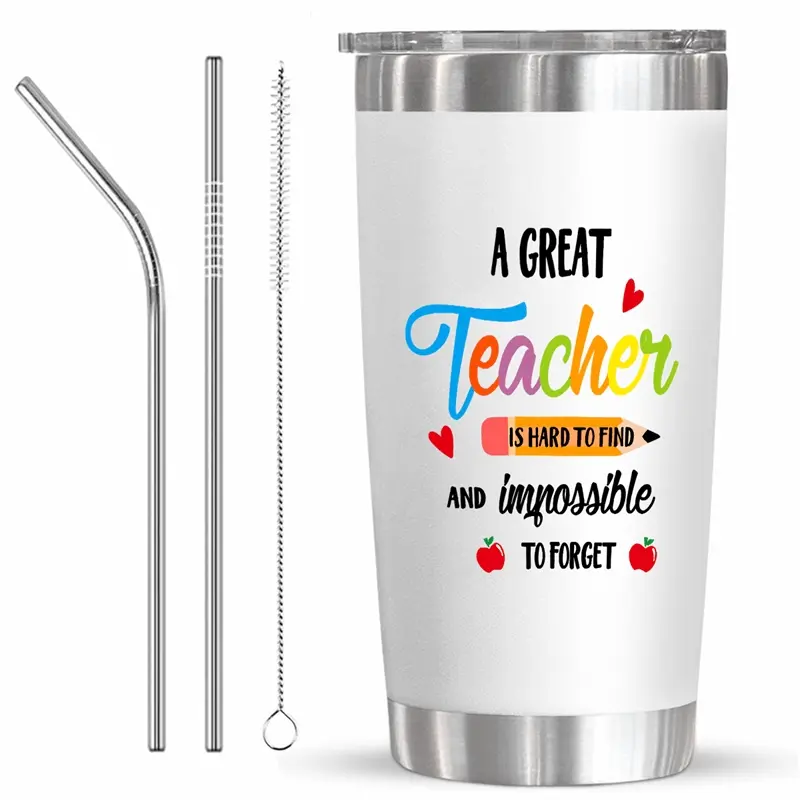 Teacher Appreciation Gifts Set for Women, Includes Teacher Appreciation Cup & Weekly Supplies, Perfect School Gift for Teachers, Stainless Steel Thermos, Insulated Tumbler Cup, Insulated Water Cup, Hydration Tumbler