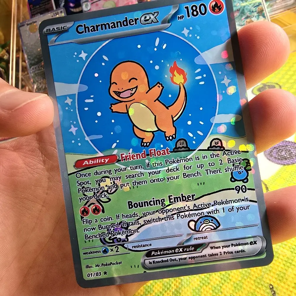 Bubble" Charmander EX Custom Card - Bubble Holo Finish - Full Art Illustration Card - TikTok Shop Bubble" Charmander EX Custom Card - Bubble Holo Finish - Full Art Illustration Card - TikTok Shop