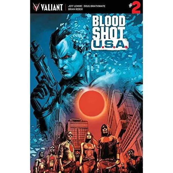 Used Valiant Bloodshot USA #2 (of 4) Cvr A Braithwaite Collectible Trade Paperback - Dust Jacket Included, 4.0 Very Good Condition