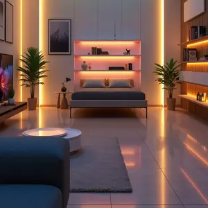 Self-Adhesive Easy Install LED Strip Light, USB Powered 5v 2835 Flexible Lamp, and Warm Light, DIY Decor for Cabinets, Wardrobes, Shelves, Bedrooms