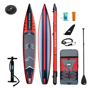 BEYOND MARINA RACE UNO 12 ft 6 in Inflatable Racing Paddle Board, Narrow Performance SUP for Advanced Paddlers, 23/25 in Width, 15–20 PSI, Complete Kit