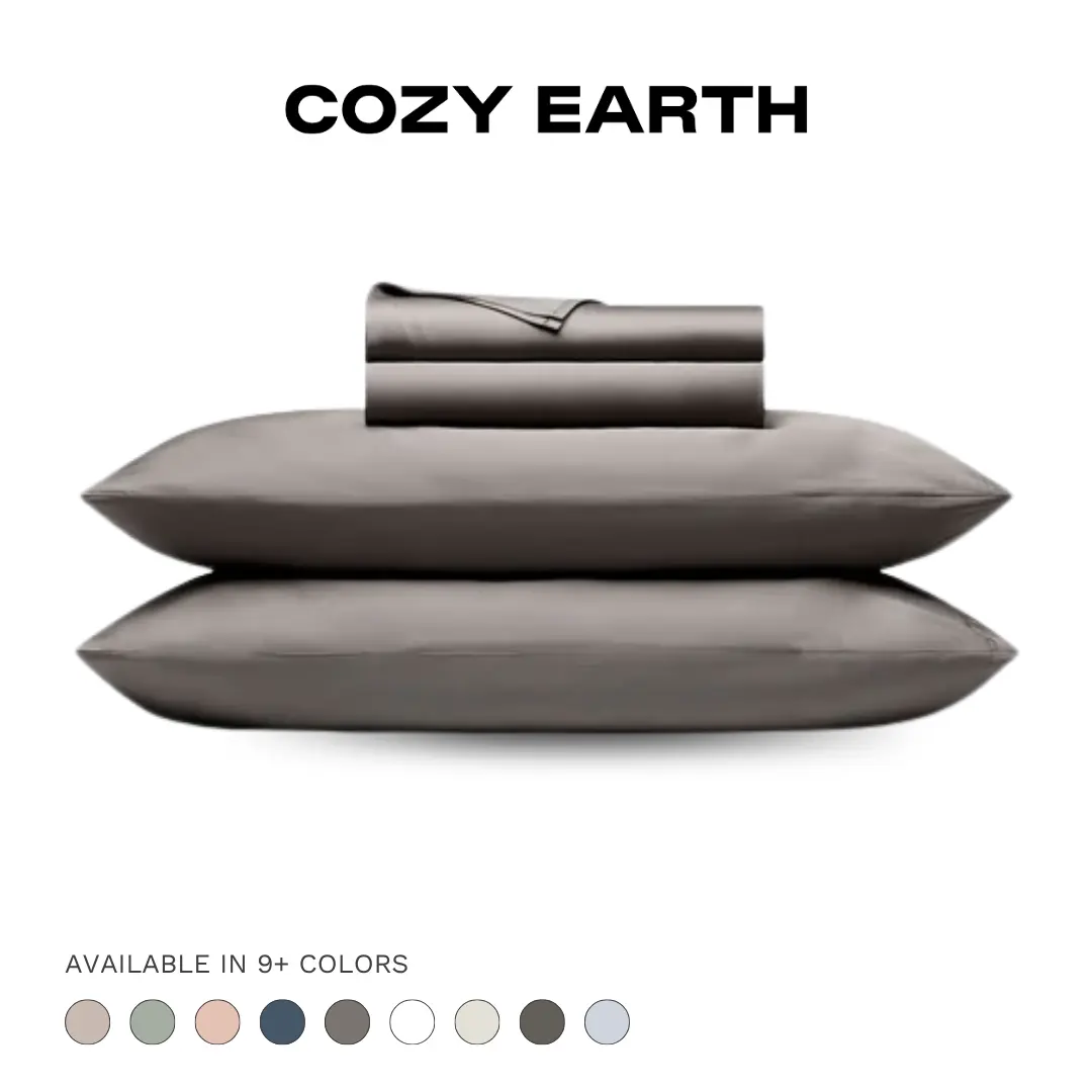Cozy Earth Bamboo Sheet Set | Premium Bamboo Viscose Sheets with Cooling & Breathable Comfort Cozy Earth Bamboo Sheet Set | Premium Bamboo Viscose Sheets with Cooling & Breathable Comfort