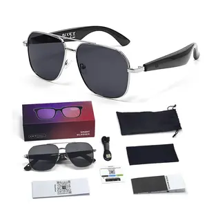 AI Smart Translation Glasses for Travel & Business,Wireless Open-Earphones Design with Music Playback & Touch Control,Lightweight Eyewear