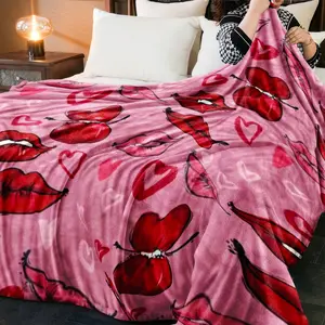 Cozy Plush Blanket for Home Decor, Soft & Warm Textured Throw, Ideal Gift for Girlfriend, Perfect for Relaxing Moments, Flannel Throw Blanket