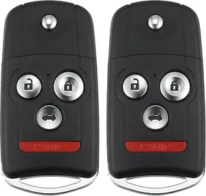 2pcs 313.8MHz MLBHLIK-1T Smart Proimity Replacement Keyless Entry Remote Car Key Fob for Acura TS TL 2009 2010 2011 2012 2013 2014 46 Chip 4 Button Key 25A-HLIK1T
