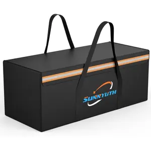 12V 200Ah LiFePO4 Lithium Battery Fireproof Safe Bag, Large Capacity Explosion-proof Lipo Battery Bag for Charging and Storage, Waterproof Box for Documents and Valuables - 22×9×9.5in