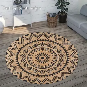 1 floor mat, Geometric graphic rug, suitable for bedroom bedside decoration, living room home decoration, balcony decoration, hotel decoration, New Year holiday decoration, Valentine's Day decoration