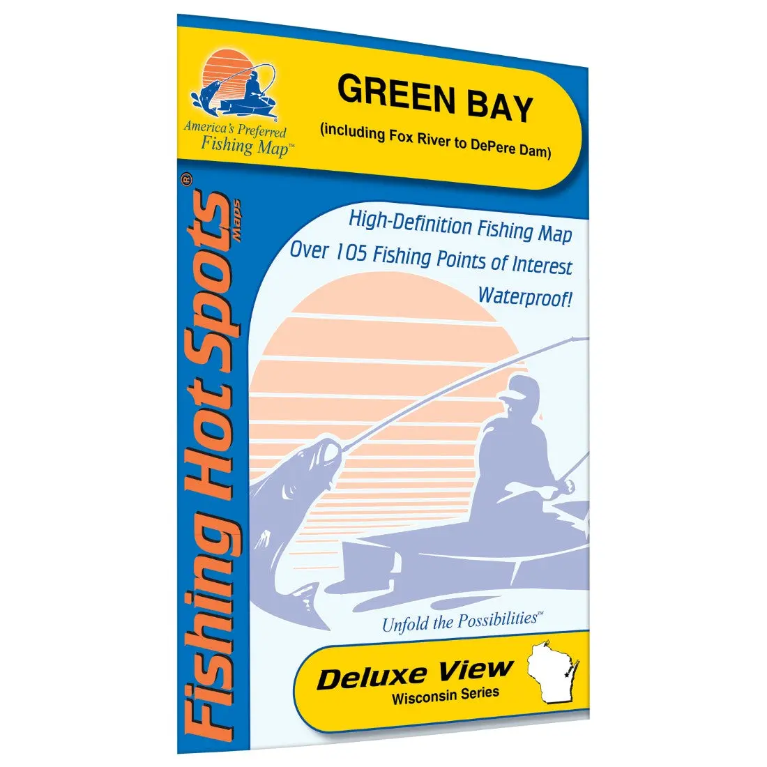 Green Bay - (Includes Lower Fox River) Fishing Map, Fishing Tips, Brown Trout, Proven Fishing Areas