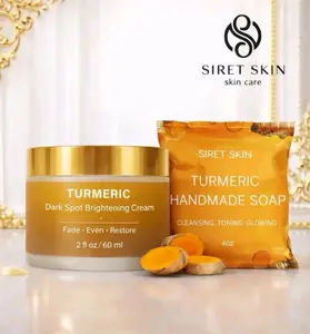 Set Tumeric 2 pcs, Siret Cosmetics, 1 soap + 1 Tumeric Dark Cream - Siret Skin WorldcaShop USA