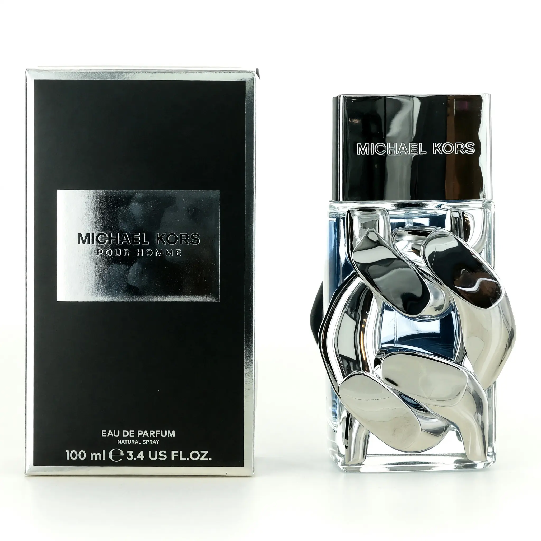 Michael Kors Pour Homme EDP Spray for Men - 3.4 oz Bold Elegant Aquatic Herbal Fragrance with Ambergris, Male Wear Spray Bottle