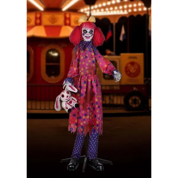 5.25FT Gabby the Grisly Clown Animated Decoration - Scream Saver