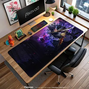 [Sale off up to 65%][Free Ship] Sung Jin-Woo Dual Dagger Mouse Pad - Solo Leveling Shadow Army Art, Dark Anime Gaming Desk Mat, Monarch Fan Gift
