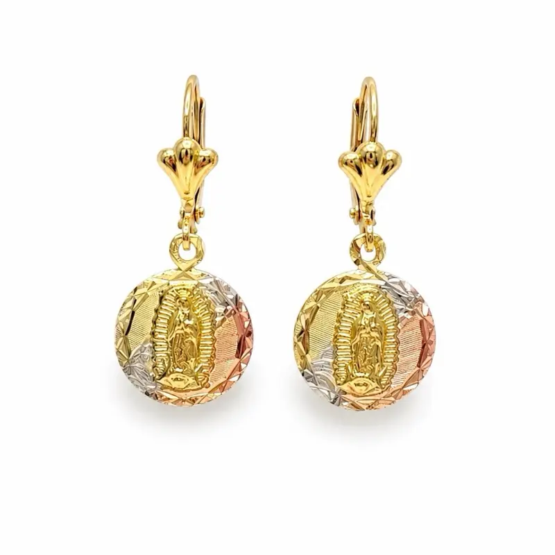 14k Gold Plated Guadalupe Earrings