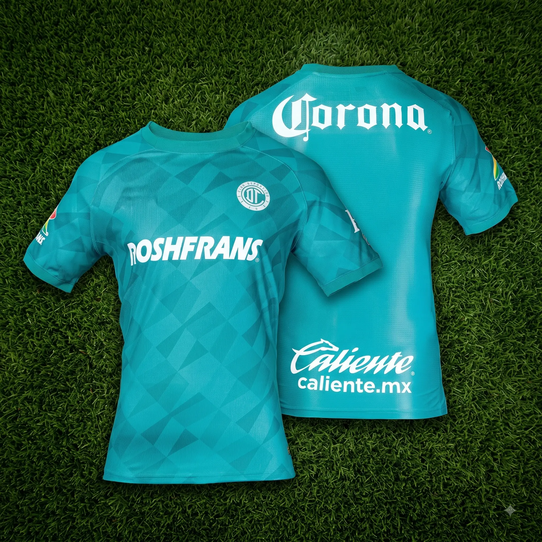 Men's Teal Green Short Sleeve Football Shirt Fan Version Toluca FC Soccer Jersey 24 25 Breathable Summer Football T-Shirt