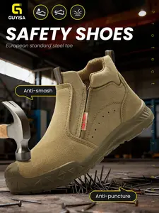 Guyisa1 Insulated Safety Shoes for Electricians, Welding Protection, Fireproof, Anti-Slip, Low-Top Work Boots, All Seasons