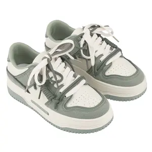 BELOVELY Women Trainer Sports Shoes Running Shoes Fashion Leather Trendy Casual Sneaker Girl Training Athletic Footwear Runner Walking Shoes Closed