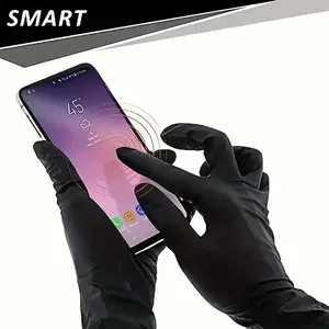 Nitrile Gloves, Disposable Latex-Free Kitchen Cleaning Gloves, Multi Purpose Glove, Universal Left Right Hand Use, Indoor Outdoor Household Clean, Cleaning Supplies