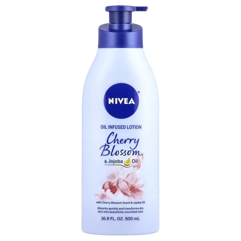 Nivea Oil Infused Lotion, Cherry Blossom & Jojoba Oil, 16.9 fl oz (500 ml)