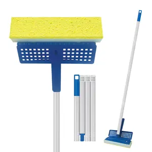 Lola Durable Natural Cellulose Squeeze Sponge Mop, 9" Wide Head