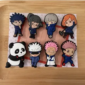 Anime cartoon JJK character shoe charms set
