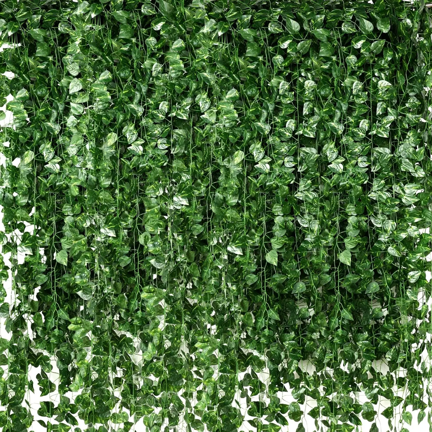 24 Piece Spring Artificial Ivy Wreath, UV Resistant Fake Vine, Plant Leaves, Artificial Faux Greenery, Home Bedroom Party Garden Wall Room Decor Hanging Vines, Home Decoration