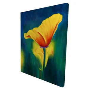 360 Stand Superb Contrast Burst Nature Flower Wall Print, 36x48 in. Floral Canvas Art for Home Decor, Ideal Gift, Room