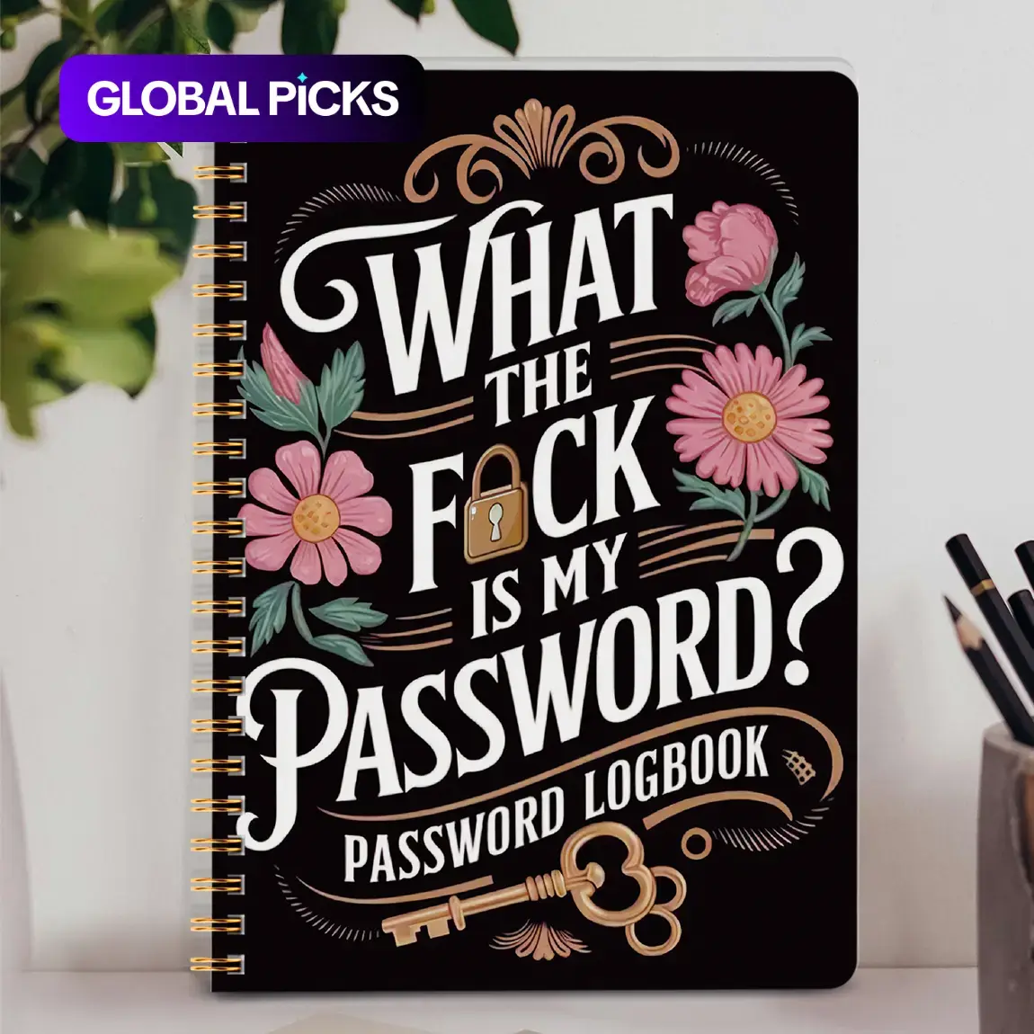 1 Pack Password Book, Minimalist Address and Password Organizer Notebook for Website Login and Account Storage #GLOBAL PICKS