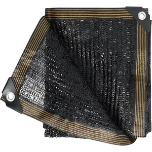 50% Shade Cloth, 6.5x10FT Sun Shade Cover Net Mesh Tarp with Grommets for Greenhouse, Plant, Garden, Patio, Pergola, Sun Shade Canopy Black