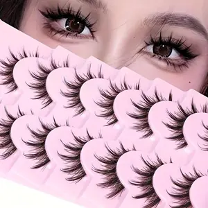 Cat Eye False Eyelashes, Extra Long And Thick False Eyelashes For Makeup And Eyelash Extension, Cosplay False Eyelashes, 3D Wispy False Eyelashes, Fluffy False Eyelashes