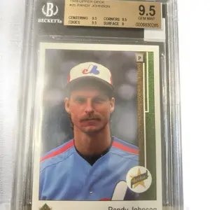 1989 Upper Deck Rookie Randy Johnson Gold Label Beckett 9.5
